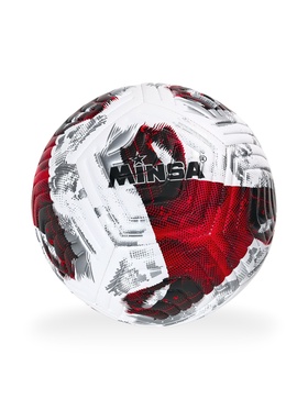 Футбольный мяч, р. 5, TPE, резиновая камера, 380 г, красный