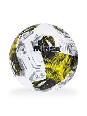 Футбольный мяч, р. 5, TPE, резиновая камера, 380 г, жёлтый