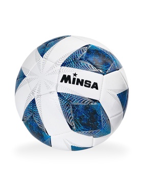 Футбольный мяч, р. 5, TPE, резиновая камера, 420 г, синий