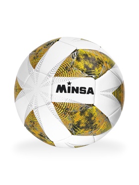 Футбольный мяч, р. 5, TPE, резиновая камера, 420 г, жёлтый