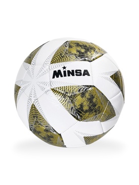 Футбольный мяч, р. 5, TPE, резиновая камера, 420 г, золотистый