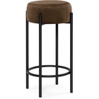 Стул барный «Сайпл MR-7», 400×400×740 мм, металл/велюр, цвет чёрный/коричневый - Фото 1