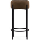 Стул барный «Сайпл MR-7», 400×400×740 мм, металл/велюр, цвет чёрный/коричневый - Фото 2