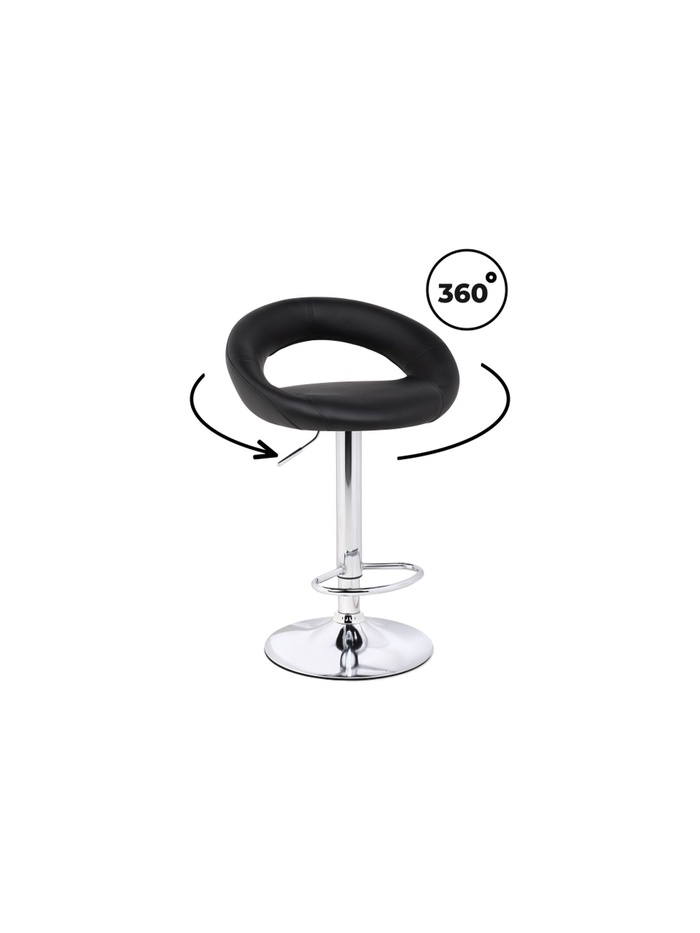 Стул барный Oazis, 510×500×770 мм, цвет black / chrome - Фото 1