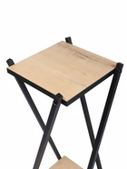 Подставка для цветов «Лофт», напольная, металлическая, деревянная, цвет ирландский дуб, набор 2 шт. - Фото 3