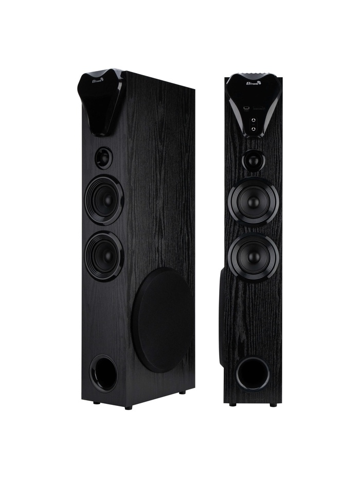 Колонка 10 ElTRONIC динамик 8 шт, комплект 2 колонки, чёрная, 20-80
