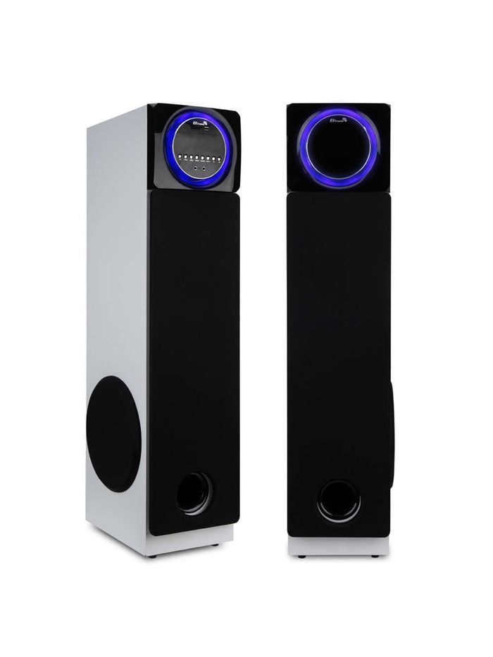 Колонка 10 ElTRONIC динамик 6 шт, комплект 2 колонки, белая, 30-58