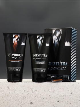 Подарочный набор: гель для бриться, бальзам после бритья