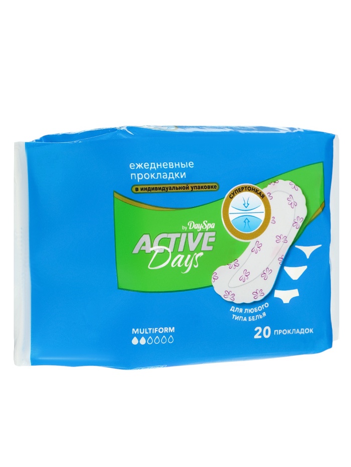 Day Spa Active Days прокладки ежедневные мультиформ 20 шт