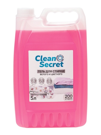 Гель- концентрат для стирки Clean Secret «Чарующая орхидея» для белого и цветного, 5 л