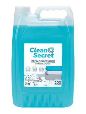 Гель- концентрат для стирки универсальный Clean Secret «Сладкий хлопок», канистра, 5 л