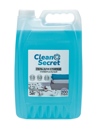 Гель- концентрат для стирки универсальный Clean Secret «Сладкий хлопок», канистра, 5 л