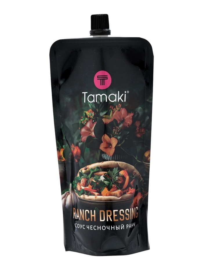 Соус Чесночный Ранч Tamaki на основе растительных масел, 0.2 л