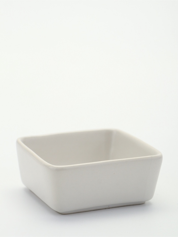 Миска керамическая Квадрат 150 мл, 9 х 4 см, белая