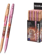 Ручка шариковая ErichKrause Prima Cat Stick, узел 0.7 мм, синяя, МИКС (50 шт) - фото 809668465
