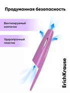 Набор шариковых ручек ErichKrause, 4 штуки, R=301 Stick Prima Cat, узел 0.7 мм, синий 11028479 - фото 10128141