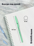 Набор шариковых ручек ErichKrause Slender Stick Milky, 4 штуки, узел 0.7 мм, синий 11028483 - фото 10128149