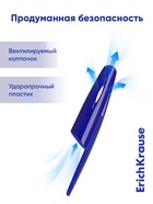 Ручка гелевая ErichKrause R=301 Gel Stick Classic, узел 0.5 мм, синяя - Фото 8