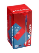 Ручка гелевая ErichKrause R=301 Gel Stick Classic, узел 0.5 мм, синяя (50 шт) - фото 809679974