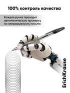 Набор гелевых ручек ErichKrause R=301 Gel Stick Classic, 4 штуки, узел 0.5 мм, чёрный - Фото 5