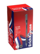 Ручка гелевая ErichKrause G-Ice Stick Original, узел 0.5 мм, чёрная (50 шт) - фото 809679992