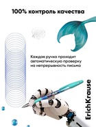 Набор гелевых ручек со стираемыми чернилами ErichKrause Aquamarine, 4 штуки, R=301, узел 0.5 мм, синяя - фото 809668574
