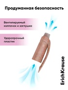 Набор гелевых ручек со стираемыми чернилами ErichKrause ErgoLine Prima Cat, 2 штуки, узел 0.5 мм, синяя - Фото 7