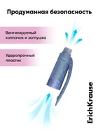 Ручки гелевые стираемые ErichKrause ErgoLine Milky, 2 штуки, узел 0.5 мм, синяя - Фото 7