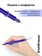 Набор ручек-роллеров ErichKrause Balance Stick, 3 штуки, узел 0.5 мм, синий - Фото 6