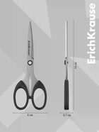 Ножницы ErichKrause Top Model, 16 см, чёрный 11028557 - фото 10128381