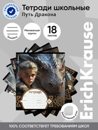 Тетрадь 18 листов в клетку ErichKrause Dragon Quest, МИКС (10 шт) - фото 809669078