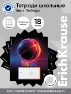 Тетрадь 18 листов в клетку ErichKrause Win Zone, МИКС (10 шт) - фото 809669096