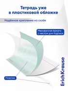 Тетрадь 12 листов в линейку ErichKrause CoverPro fizzy, бирюзовая - Фото 3