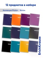 Комплект тетрадей 48 листов в клетку/линейку ErichKrause CoverPro Photon, 12 штук 11028728 - фото 10128823