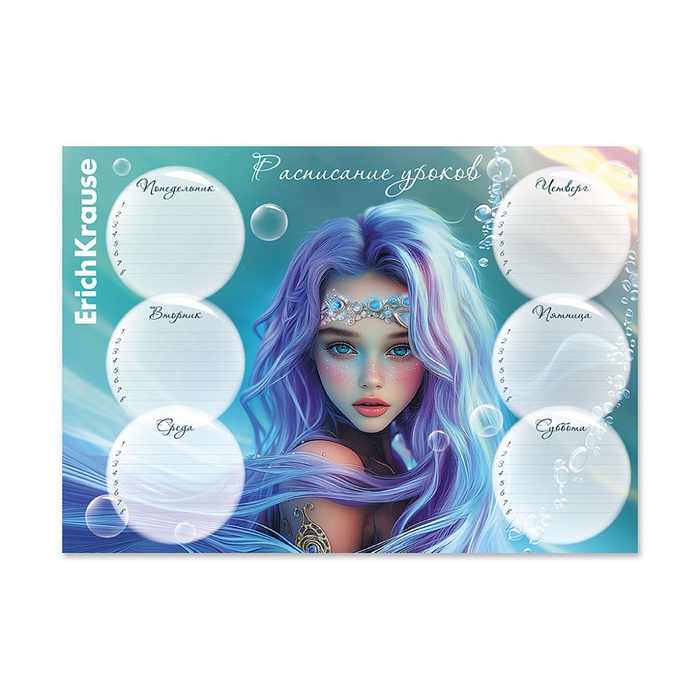 Расписание уроков A4, ErichKrause Aquamarine