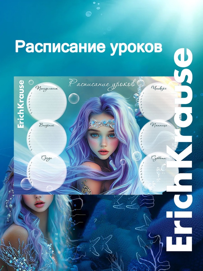 Расписание уроков A4, ErichKrause Aquamarine - Фото 1