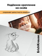 Альбом для рисования А4 Erich Krause Prima Cat, 8 листов, на скобе, МИКС - Фото 5