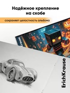 Альбом для рисования А4 Erich Krause Mine Block, 12 листов, на скобе, МИКС - Фото 5