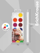 Акварельные краски 12 цветов ErichKrause Prima Cat, европодвес 11028784 - фото 10128960