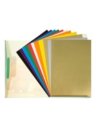 Набор цветной бумаги и картона А4 «Рыжий и довольный», 10 листов, 10 цветов, 50 г/м² + 10 листов цветного картона 200 г/м², в папке - Фото 2