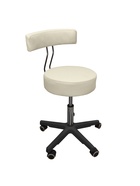 Стул мастера «Монро», газлифт, каркас пластик черный, бежевый - Фото 3
