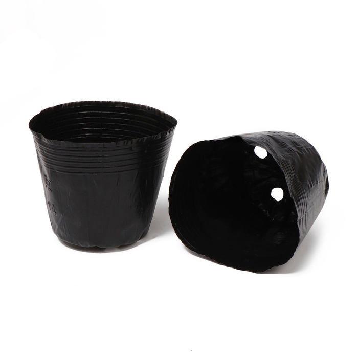 Набор пакетов для рассады (800)  13*11 см 50 мкм набор 50 шт чёрный Greengo