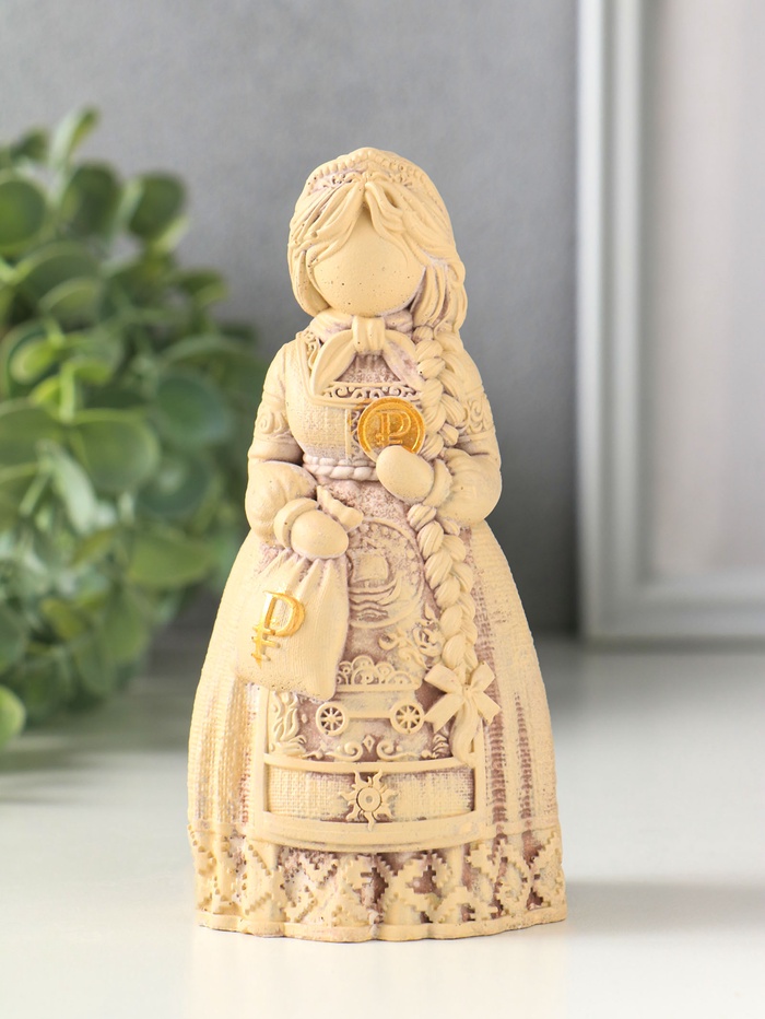 Фигурка «Берегиня Торговая», 13×7 см, гипс под слоновую кость - Фото 1
