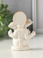 Статуэтка "Ганеш" 10х7 см, цвет белый с позолотой - Фото 3