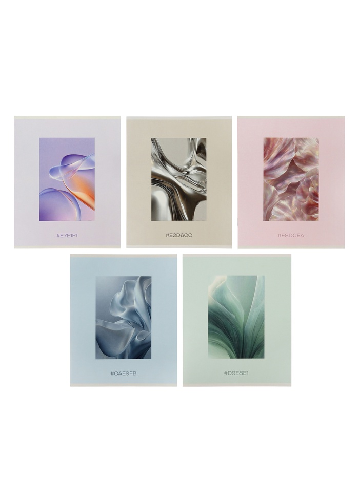 Комплект тетрадей из 10 штук, 18 листов в клетку Calligrata «Текстуры», 5 видов