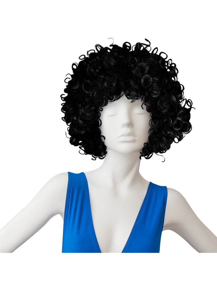 Парик карнавальный Кудряшки черный, 120 гр