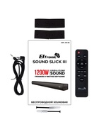 Акустическая система ELTRONIC SOUND SLICK 3, саундбар, чёрная, 30-65 - Фото 5