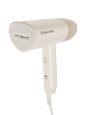 Отпариватель BRAYER 4130BR, ручной, 1200Вт, 100мл, 18 г/мин, 1.9м, бежевый