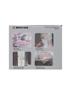 Отпариватель BRAYER 4130BR, ручной, 1200Вт, 100мл, 18 г/мин, 1.9м, бежевый - фото 809671133