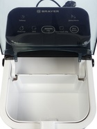 Льдогенератор BRAYER 6303BR, 110 Вт, 0.55 л, 12 кг/сут, цилиндр, таймер, черный - фото 809671152